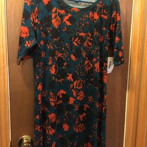 LuLaRoe Julia dress floral XL